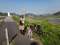 5日番匠川沿いの自転車道を走りました