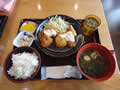 道の駅ではもの天ぷら定食を食べました