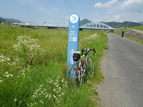 佐波川自転車道の起点