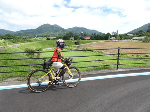 蒜山高原自転車道の途中