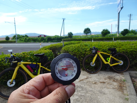 湯の川に帰ると36度位になっていました