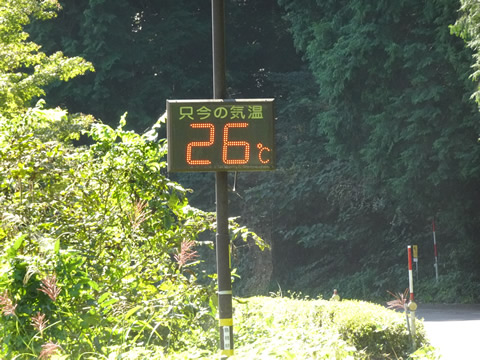 ２６度になってました