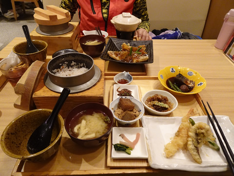 ゆめタウンのレストランで昼食