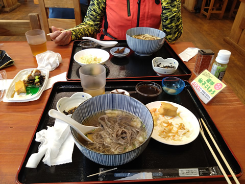 道の駅やまくにで昼食