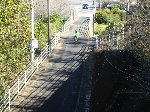 道の駅に上がる所