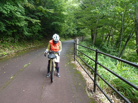 コースの途中で