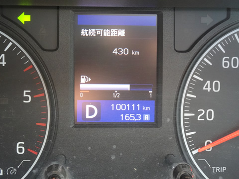 10万キロ出写せなかったので、1が並んだので帰りに撮りました