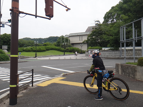 周南市文化会館前の交差点