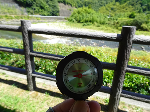 ここで32度位でした