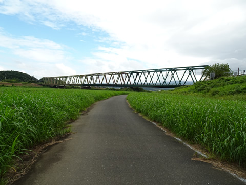 飯塚直方自転車道途中