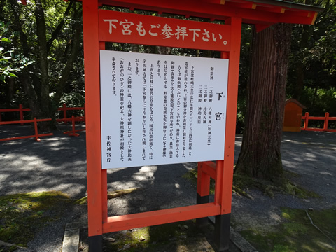 下宮の案内板