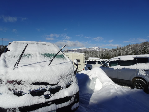 鷲ヶ岳スキー場の駐車場２