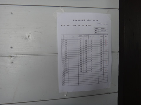 合格発表