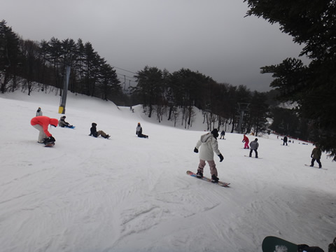 立山1本目のリフト降り場から