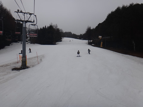 ゲレンデ中央は大丈夫です