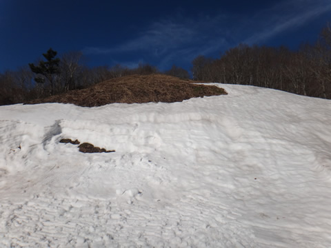 立山トップの雪山